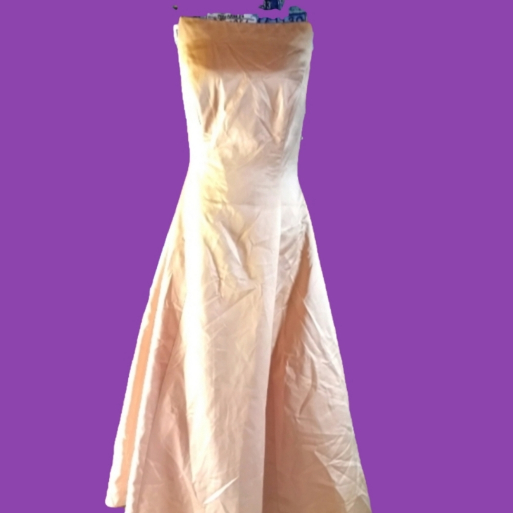 ABS Allen Schwartz Gold Prom Dress